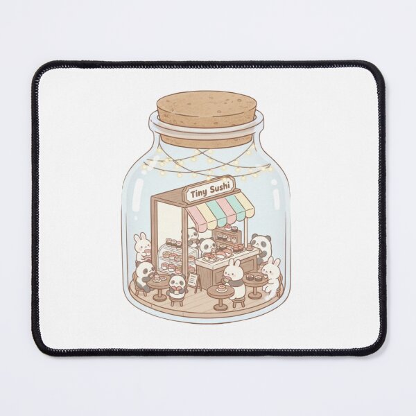 Item preview, Sushi shop tiny terrarium cottagecore aesthetic kawaii cute designed and sold by CheeseBlueprint.