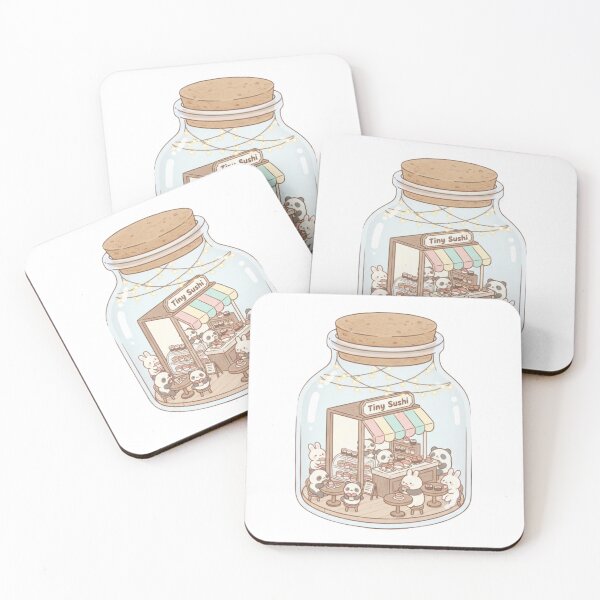 Item preview, Sushi shop tiny terrarium cottagecore aesthetic kawaii cute designed and sold by CheeseBlueprint.
