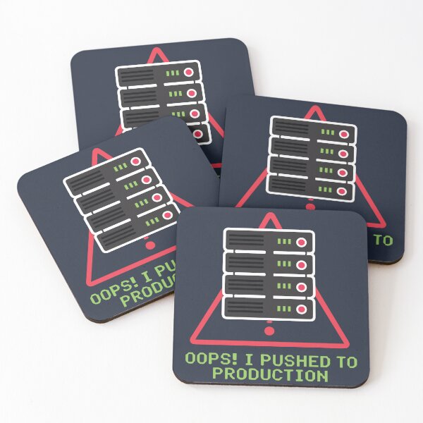Item preview, Oops I Pushed to Production – Funny Developer Fail designed and sold by VenDecoArt.