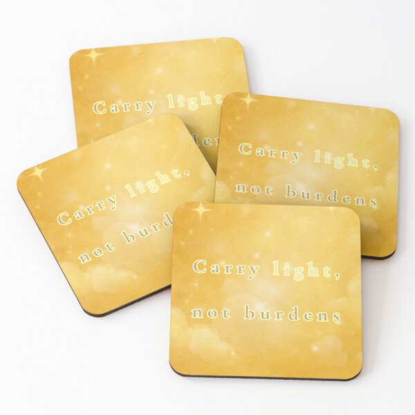Item preview, Carry Light, Not Burdens – Soft Gentle Encouragement Quote Art designed and sold by BlessedStudio31.