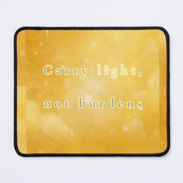 Item preview, Carry Light, Not Burdens – Soft Gentle Encouragement Quote Art designed and sold by BlessedStudio31.