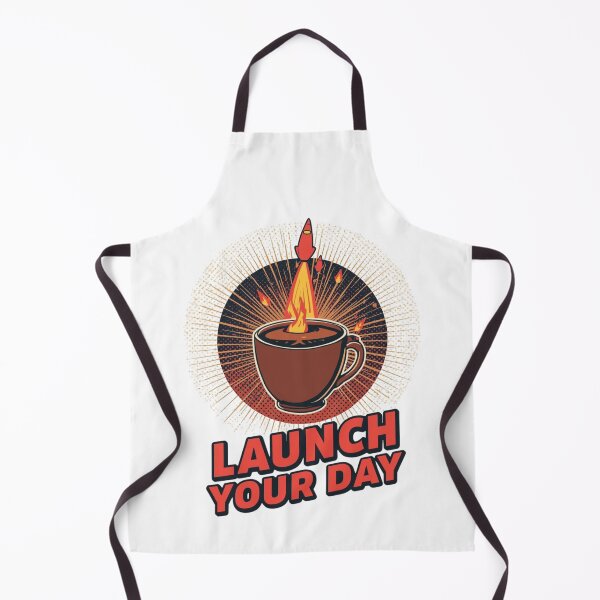 Item preview, Launch Your Day Rocket Coffee T-Shirt Design | Morning Energy Boost Graphic designed and sold by Tucker-Art.