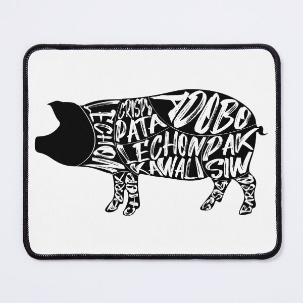 Item preview, Popular Pinoy Pork Cuisines on a Pig designed and sold by artjuniverse.