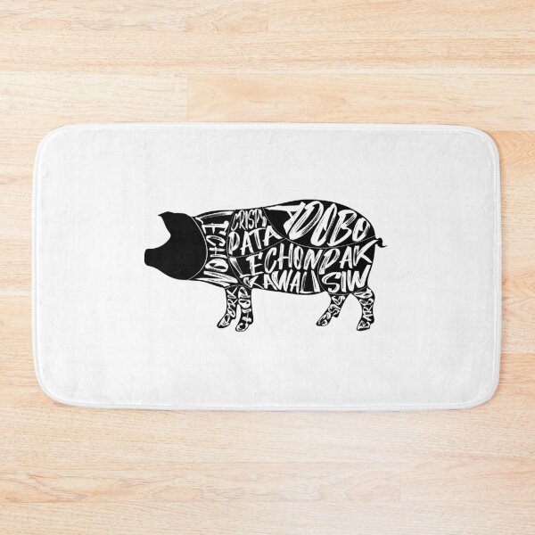 Item preview, Popular Pinoy Pork Cuisines on a Pig designed and sold by artjuniverse.