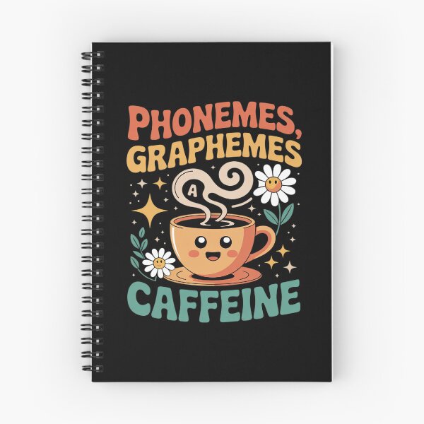 Item preview, Phonemes Graphemes and Caffeine Teacher  designed and sold by lilLilaBatArt.