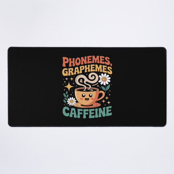 Item preview, Phonemes Graphemes and Caffeine Teacher designed and sold by lilLilaBatArt.