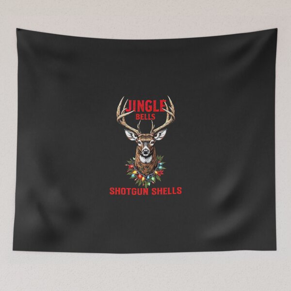 Item preview, Christmas Deer Hunting Dashing Through Snow Jingle Bells designed and sold by GreggRoss.