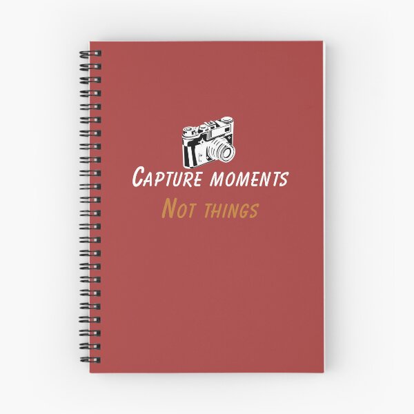 Item preview, Capture Moments Not Things – Photographer Camera Quote Design designed and sold by RADesignHub.