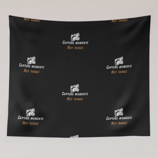 Item preview, Capture Moments Not Things – Photographer Camera Quote Design designed and sold by RADesignHub.