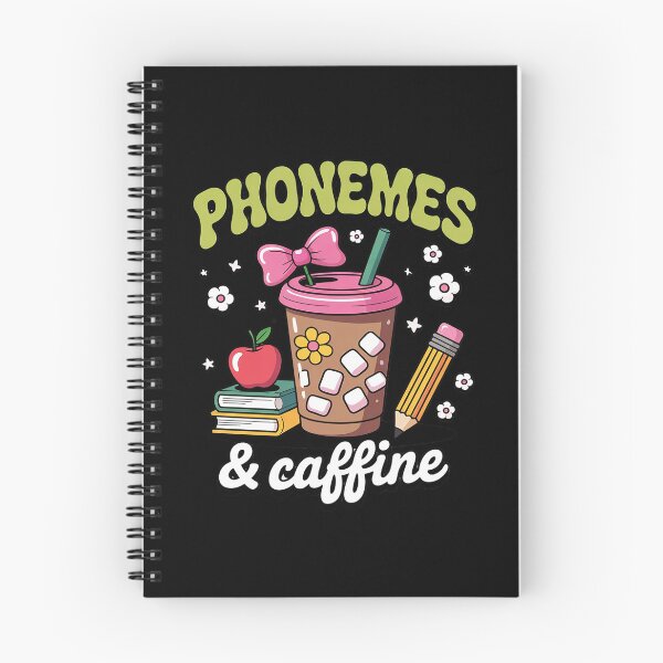 Item preview, Phonemes Graphemes Caffeine Back to School Reading Teacher  designed and sold by lilLilaBatArt.