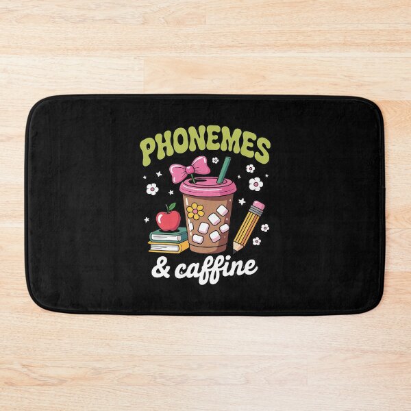 Item preview, Phonemes Graphemes Caffeine Back to School Reading Teacher  designed and sold by lilLilaBatArt.