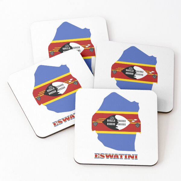 Item preview, Eswatini Flag map design designed and sold by BasbiArt.