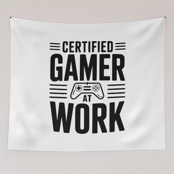 Item preview, Certified Gamer at Work designed and sold by Frank Ring.