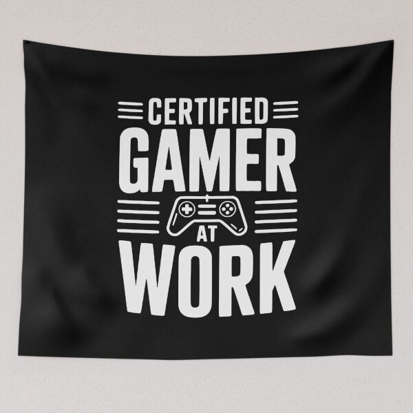 Item preview, Certified Gamer at Work designed and sold by Frank Ring.