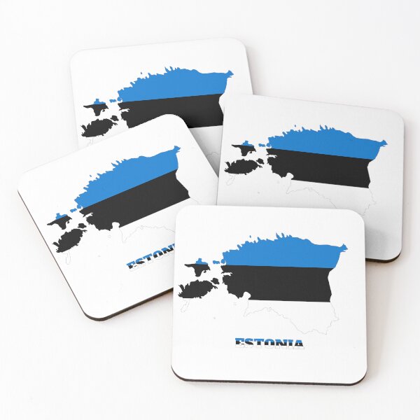 Item preview, ESTONIA Flag map design designed and sold by BasbiArt.