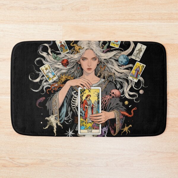 Item preview, Dark Fantasy Witch Tarot Reader Art | Gothic Occult Esoteric Magic Mystic Illustration | Spiritual Fortune Teller Design designed and sold by Cherrydora.