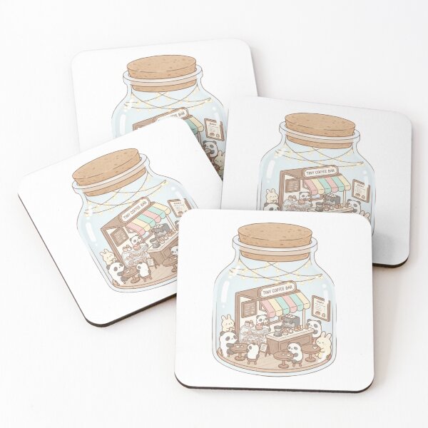 Item preview, Coffee shop tiny terrarium cottagecore aesthetic kawaii cute designed and sold by CheeseBlueprint.