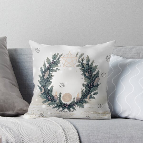 Item preview, Yule – Pagan Yule Wreath | Happy Yule Winter Solstice Art by CarmaQuanTarot designed and sold by CarmaQuanTarot.