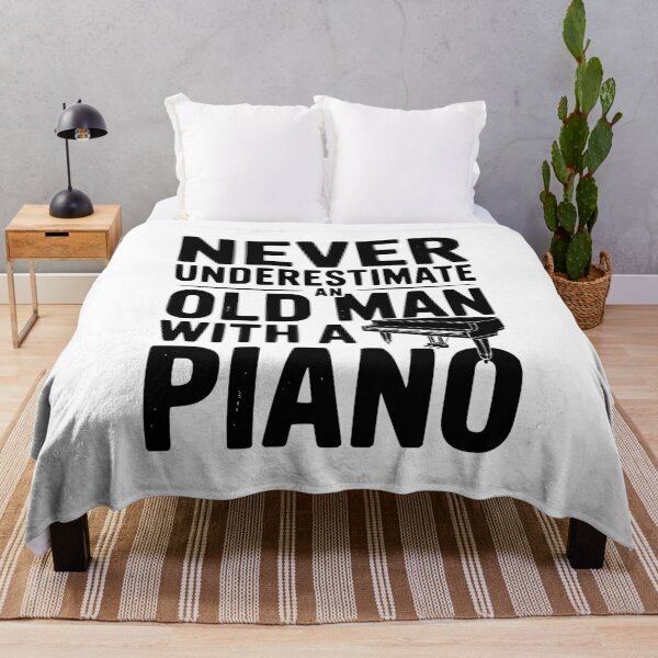 Item preview, Never Underestimate an Old Man with a Piano designed and sold by Frank Ring.