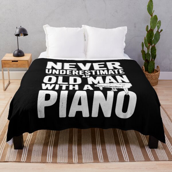 Item preview, Never Underestimate an Old Man with a Piano designed and sold by Frank Ring.