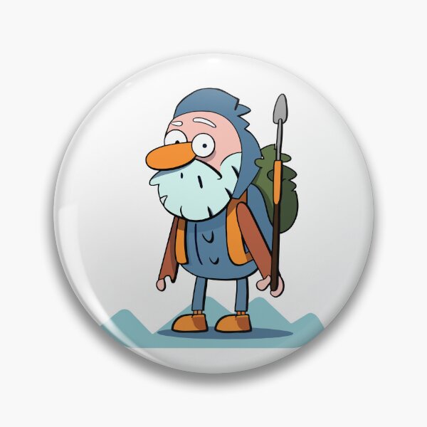 Item preview, Old man hiking and hunting designed and sold by y-a-y.