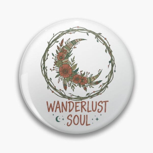 Item preview, Boho Floral Moon Design: Aesthetic floral wreath in earth tones | Hippie Chic designed and sold by DarkNight9.