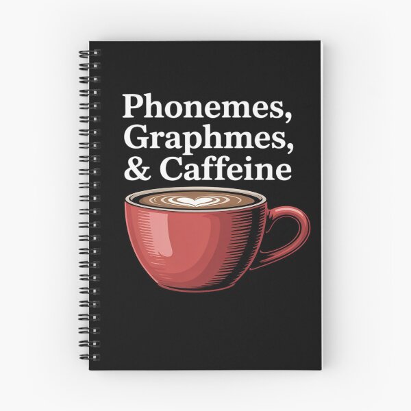 Item preview, Phonemes Graphemes Caffeine Teacher Coffee Lovers  designed and sold by lilLilaBatArt.