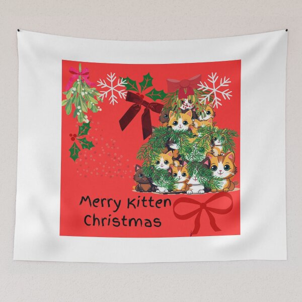Item preview, Merry Kitten Christmas Wreath - Cute Cats Holiday Gift” designed and sold by Extremeallie.