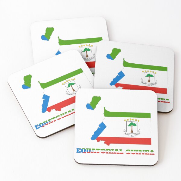 Item preview, Equatorial Guinea Flag map design  designed and sold by BasbiArt.
