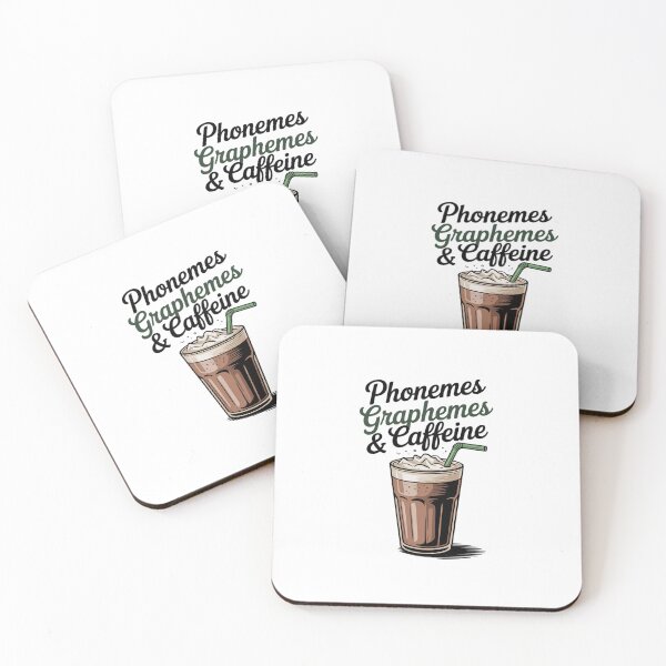 Item preview, Phonemes Graphemes Caffeine Teacher Reading T  designed and sold by lilLilaBatArt.