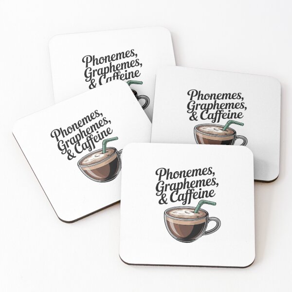 Item preview, Phonemes Graphemes Caffeine Teacher Reading3  designed and sold by lilLilaBatArt.