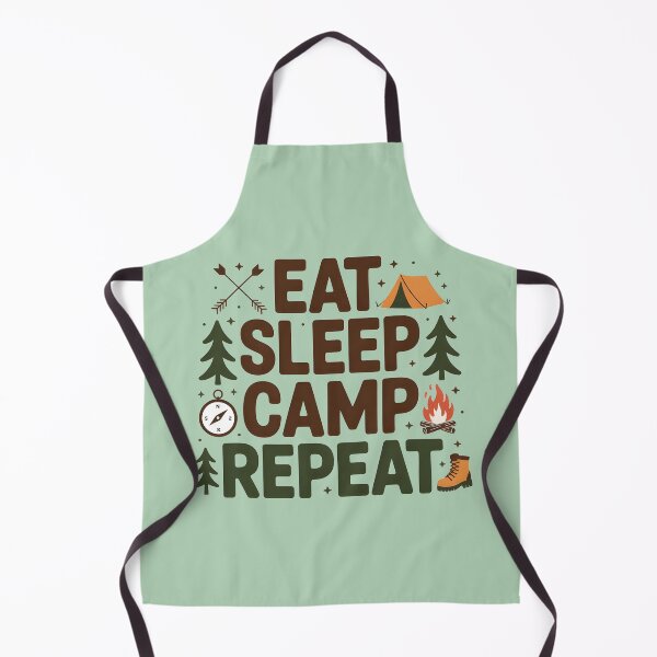 Item preview, Eat Sleep Camp Repeat designed and sold by Moonody Designs.