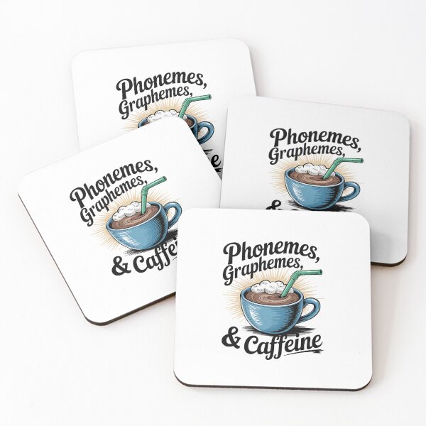 Item preview, Phonemes Graphemes Running on Caffeine Science of Reading T2  designed and sold by lilLilaBatArt.