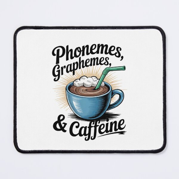 Item preview, Phonemes Graphemes Running on Caffeine Science of Reading T2 designed and sold by lilLilaBatArt.