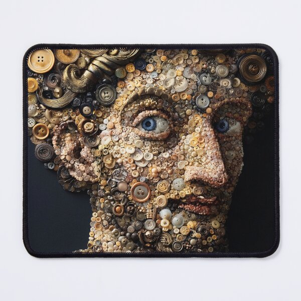 Item preview, Portrait of a Man with Button Mosaic designed and sold by lautir.