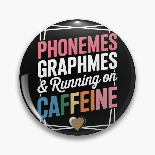 Item preview, Phonemes Graphemes Running on Caffeine Science of Reading T27  designed and sold by lilLilaBatArt.
