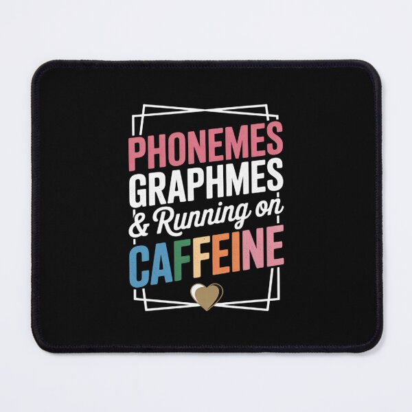 Item preview, Phonemes Graphemes Running on Caffeine Science of Reading T27  designed and sold by lilLilaBatArt.