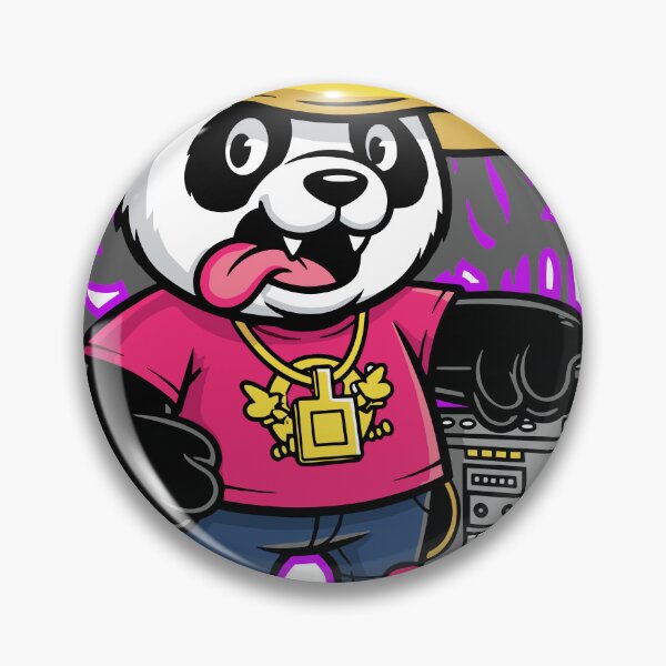 Item preview, Hip-Hop Panda with Boombox Street Art Illustration designed and sold by Junasaji.