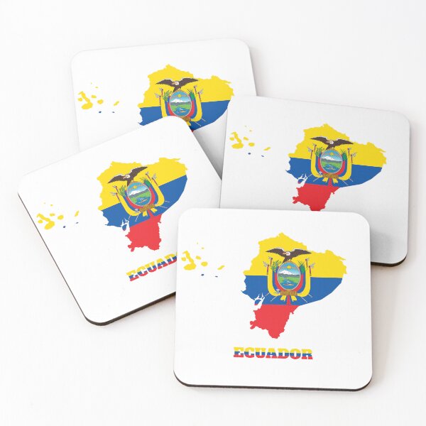 Item preview, Ecuador flag map design designed and sold by BasbiArt.