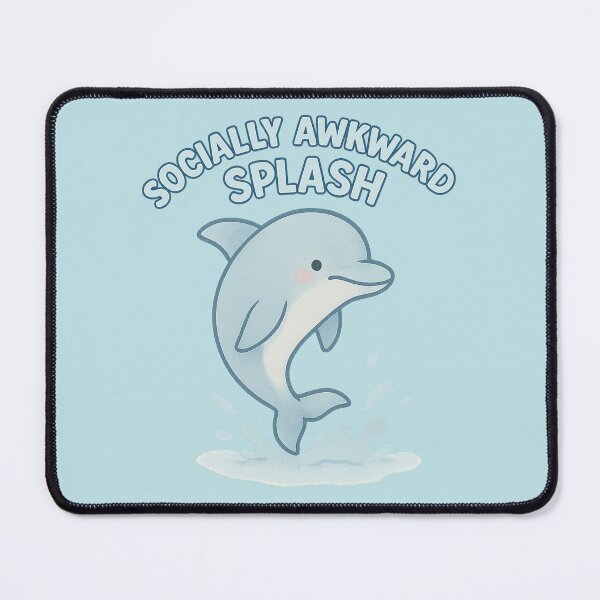 Item preview, Socially Awkward Splash Dolphin designed and sold by ChirpInc.