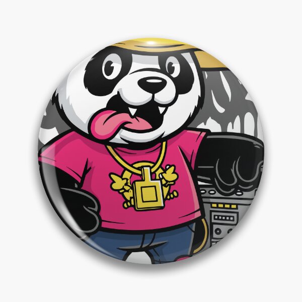Item preview, Hip-Hop Panda with Boombox Street Art Character designed and sold by Junasaji.