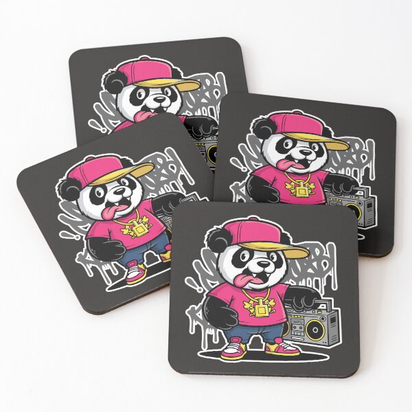 Item preview, Hip-Hop Panda with Boombox Street Art Character designed and sold by Junasaji.
