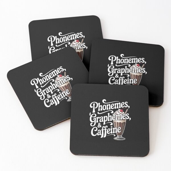 Item preview, Reading Intervention Teacher Phonemes Graphemes and Caffeine  designed and sold by lilLilaBatArt.
