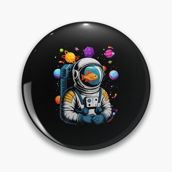 Artikelvorschau, Astronauten-Aquarium-Helm Goldfisch-Raumfahreranzug UFO Alien entworfen und verkauft von JuneLisa1.