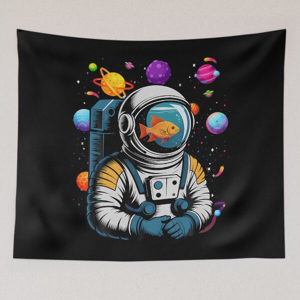Item preview, Astronaut Fishbowl Helmet Goldfish Spaceman Suit Ufo Alien designed and sold by JuneLisa1.