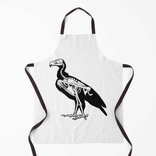 Item preview, Anatomical Vulture Skeleton Silhouette – Gothic Wildlife Art designed and sold by RivendellBird.