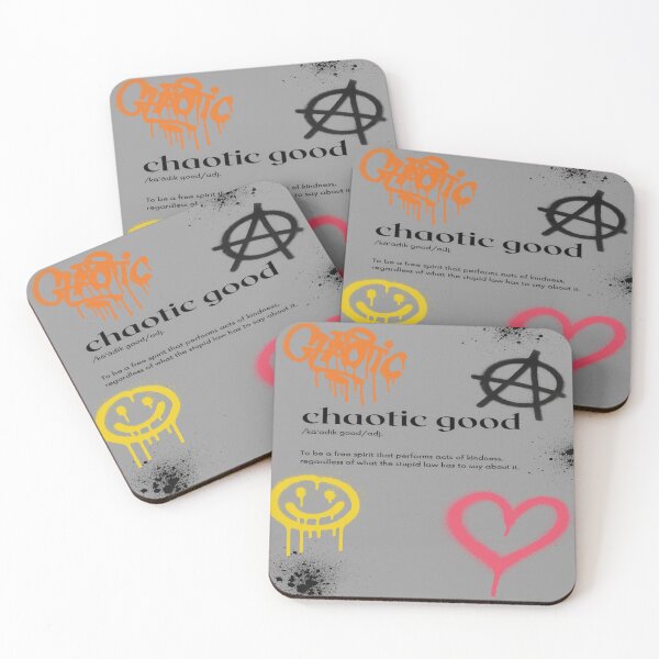 Item preview, Chaotic Good Graffiti Anarchy Smiley Heart Streetwear Art designed and sold by POD DYNASTY | Original Print On Demand T-Shirt Graphics.