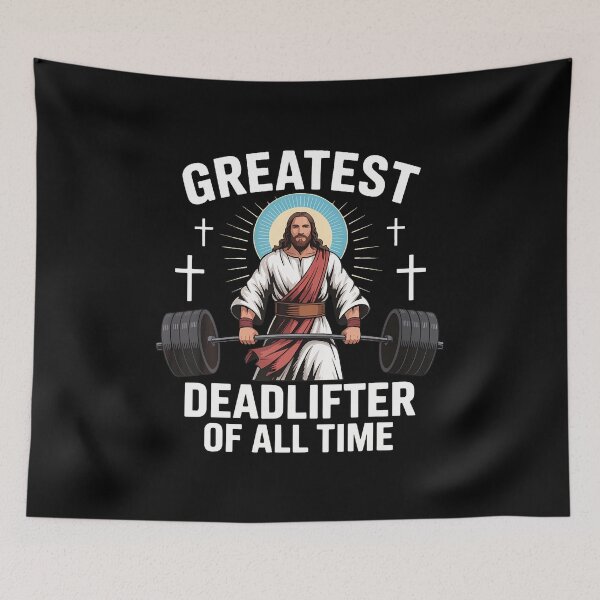 Item preview, Greatest Deadlifter Of All Time Jesus designed and sold by JoannMinndy.