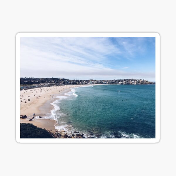 View of Bondi Beach, Sydney Sticker