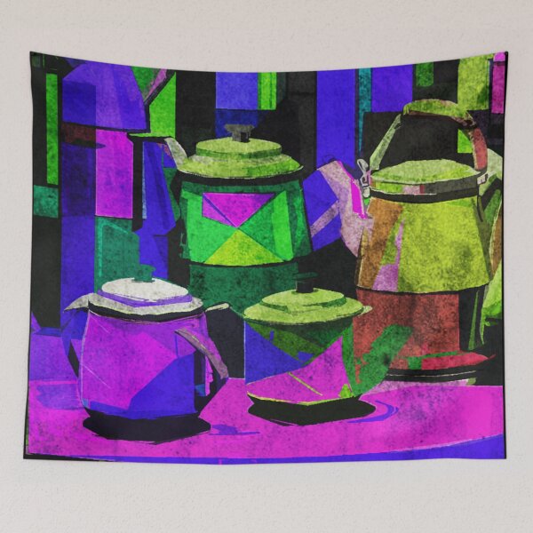 Item preview, Abstract teapots designed and sold by kinpirks.